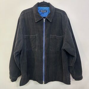 Vintage Britches Georgetown the Great Outdoors Black Corduroy Jacket Shacket  L